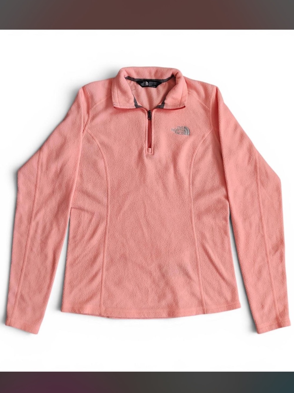The North Face Peach Coral 1/4 Zip Fleece Pullover